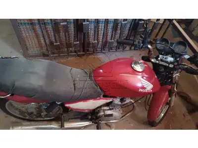 LOTE 000 - UMA MOTOCICLETA HONDA CG150 TITAN KS, COR VERMELHA, ANO 2008/2008,